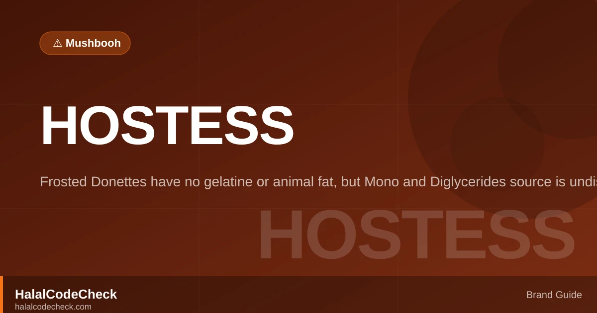 Is Hostess Halal? — HalalCodeCheck Brand Guide
